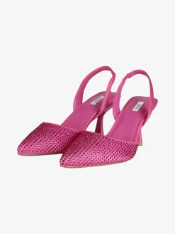 Keys Slingback donna con strass e tacco a rocchetto