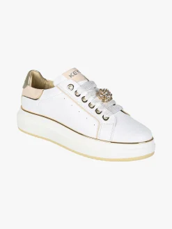 Keys Sneakers donna gioiello con platform - bianco