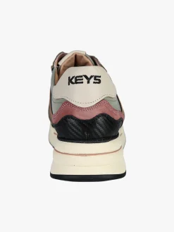 Keys Sneakers donna in pelle con platform - pistacchio