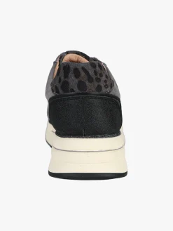 Keys Sneakers donna in pelle scamosciata con platform - grigio