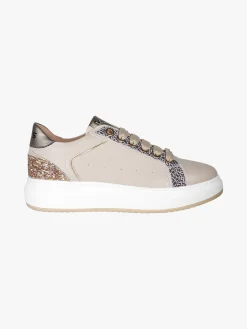Keys Sneakers donna stringate con platform - taupe