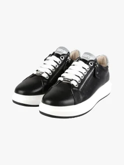 Keys Sneakers donna stringate con zip laterali e dettagli glitter