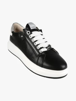 Keys Sneakers donna stringate con zip laterali e dettagli glitter