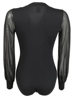 Kissimo CASSANDRA Maglia a body con maniche velate