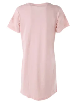 Kissimo Vestitino da donna in cotone a maniche corte con stampa cuore - rosa