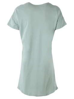 Kissimo Vestitino da donna in cotone a maniche corte - pistacchio