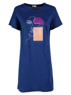 Kissimo Vestito da donna in cotone a maniche corte