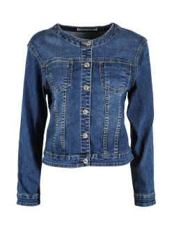 Kiss Pink Giacca donna in jeans
