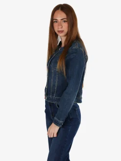 Kiss Pink Giacca donna in jeans