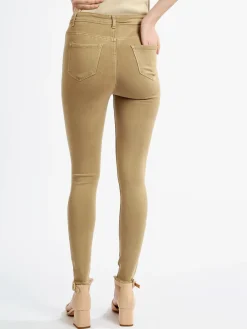 Kiss Pink Pantaloni donna elasticizzati con strappi