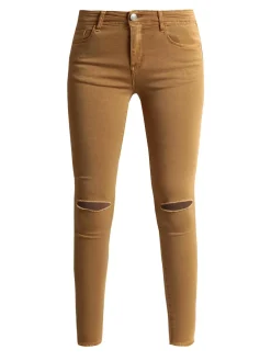 Kiss Pink Pantaloni skinny a sigaretta con strappi