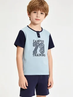 Kotton Pigiama corto da bambino in cotone
