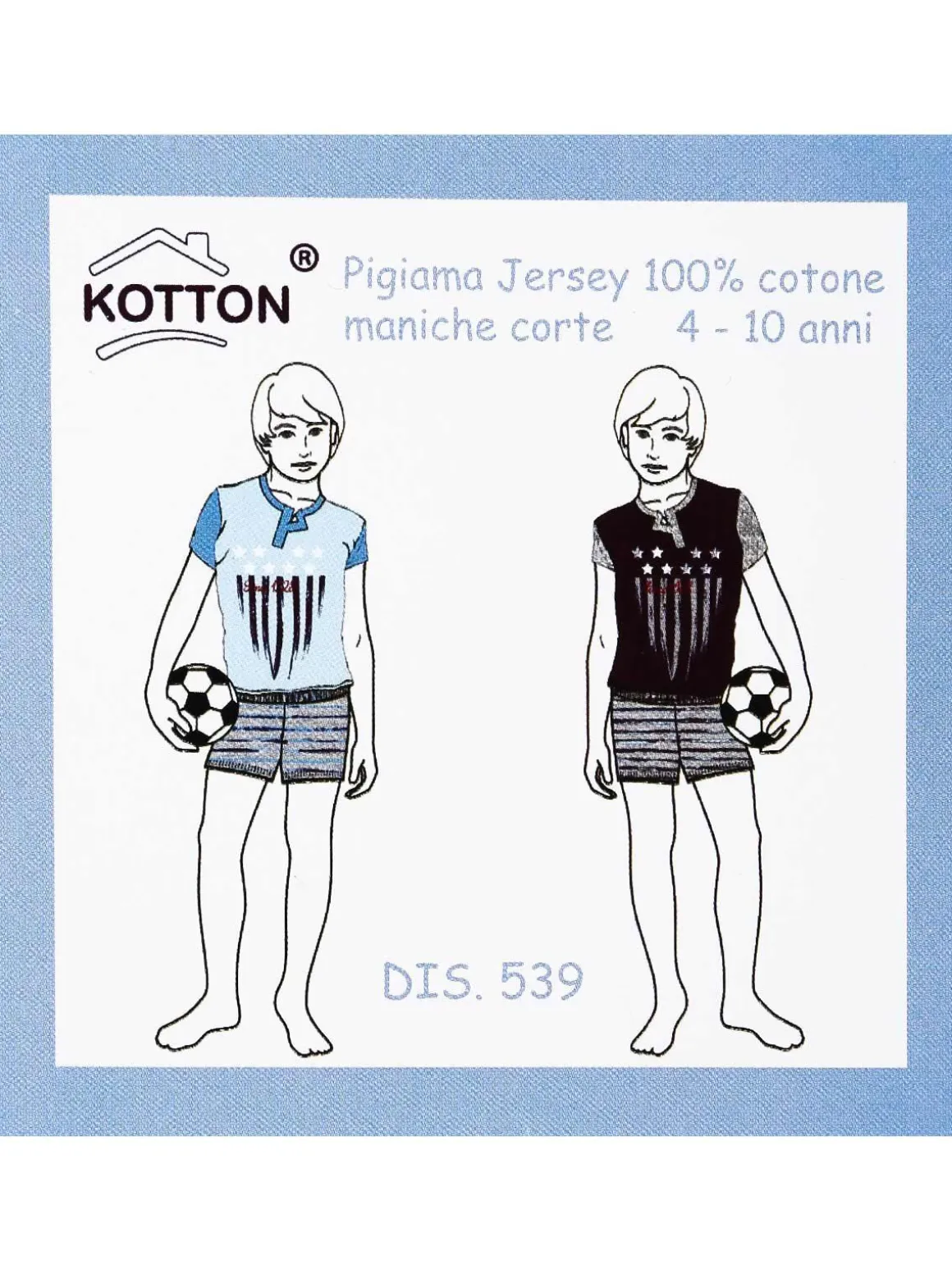 Kotton Pigiama corto da bambino in cotone