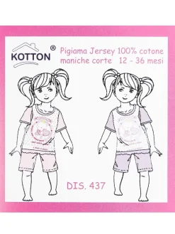 Kotton Pigiama corto da neonta in cotone