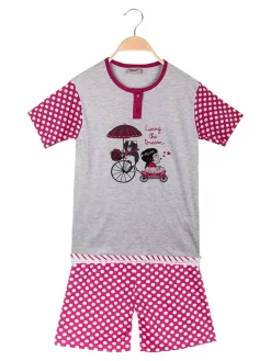 Kotton Pigiama corto in cotone da bambina