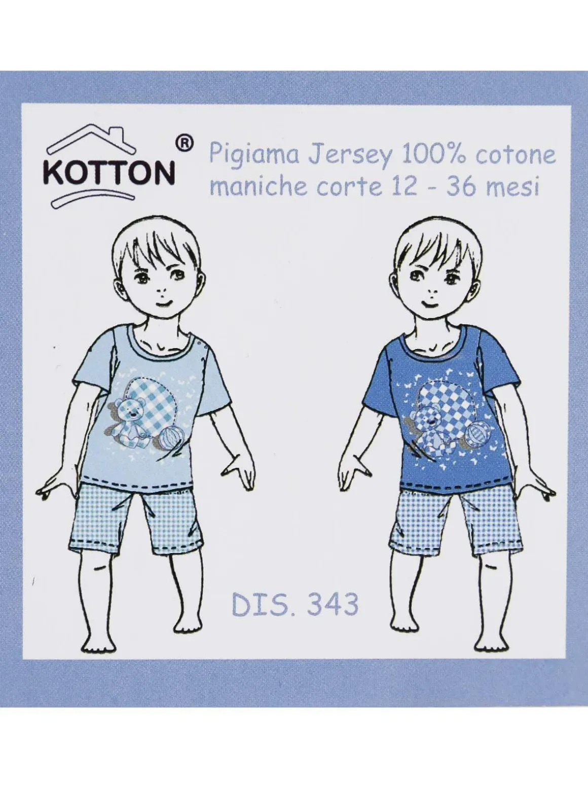 Kotton Pigiama corto neonato in cotone