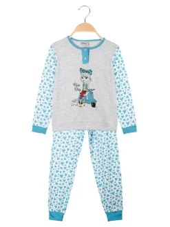 Kotton Pigiama lungo da bambina in cotone