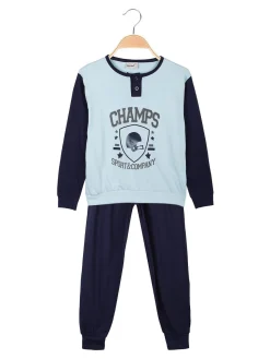 Kotton Pigiama lungo da bambino in cotone