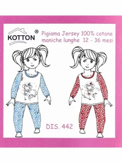 Kotton Pigiama lungo da neonata in cotone