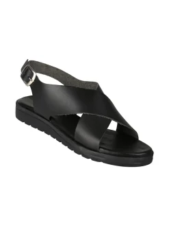 La Cuoieria Sandali donna in pelle con fascia incrociata