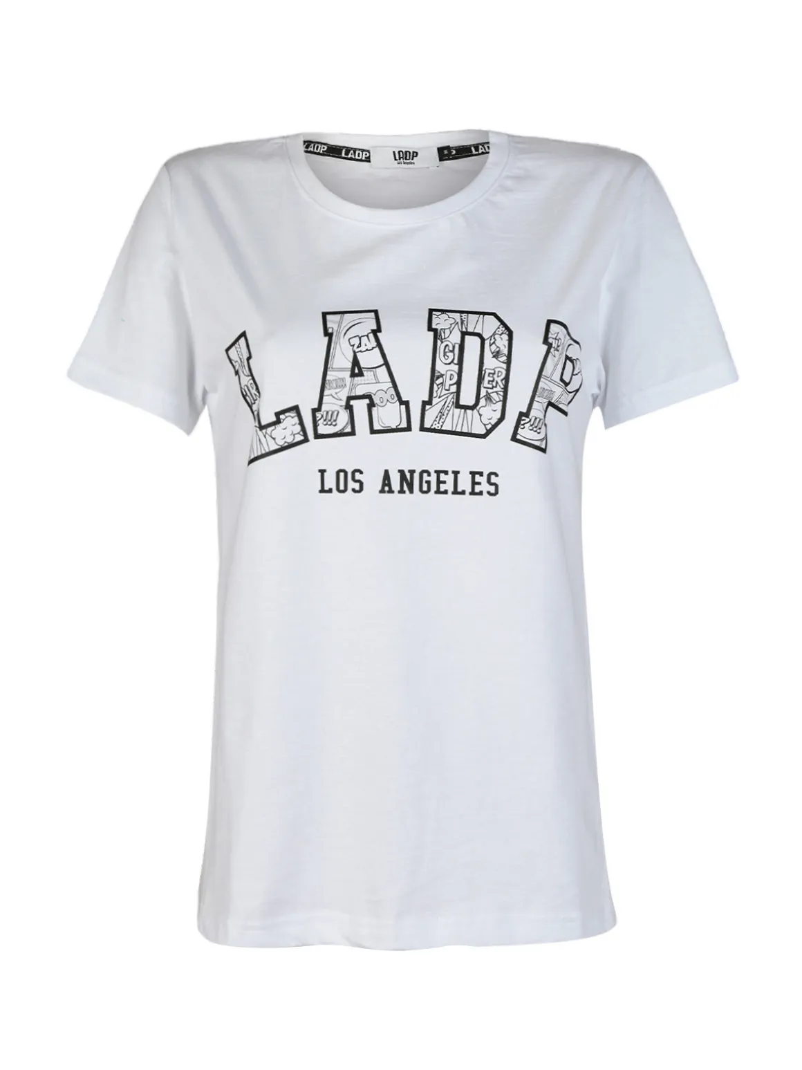 Ladp T-shirt donna in cotone con scritta