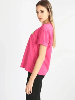 Ladp T-shirt donna manica corta con scritta