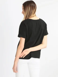 Ladp T-shirt donna manica corta con scritta