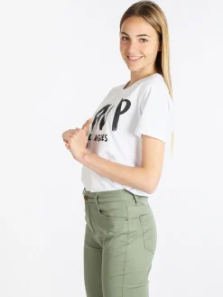 Ladp T-shirt manica corta donna con scritta