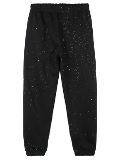 Lady Moda Completo tuta da bambina brillantinata con cappuccio e zip
