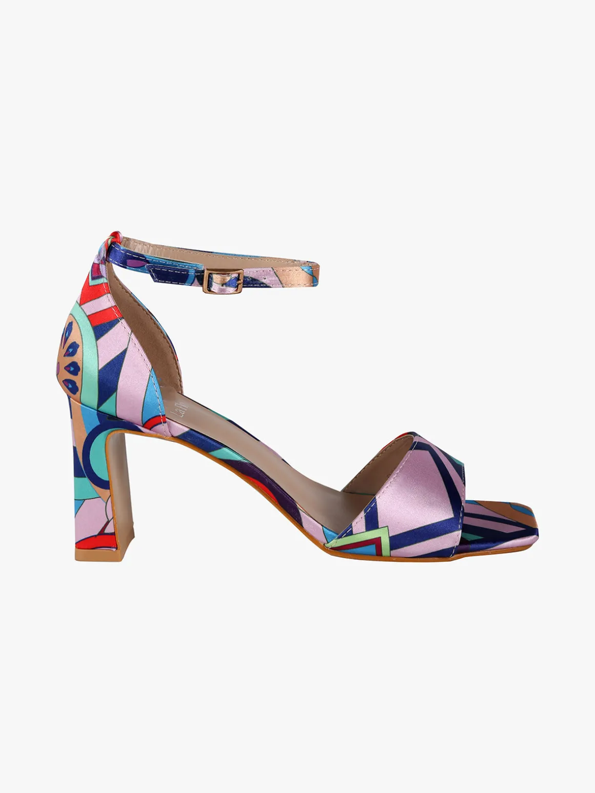 La Flor Sandali donna colorati con tacco chiusi sul tallone