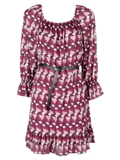 Lamiar Vestito donna con scollo elastico arrotondato