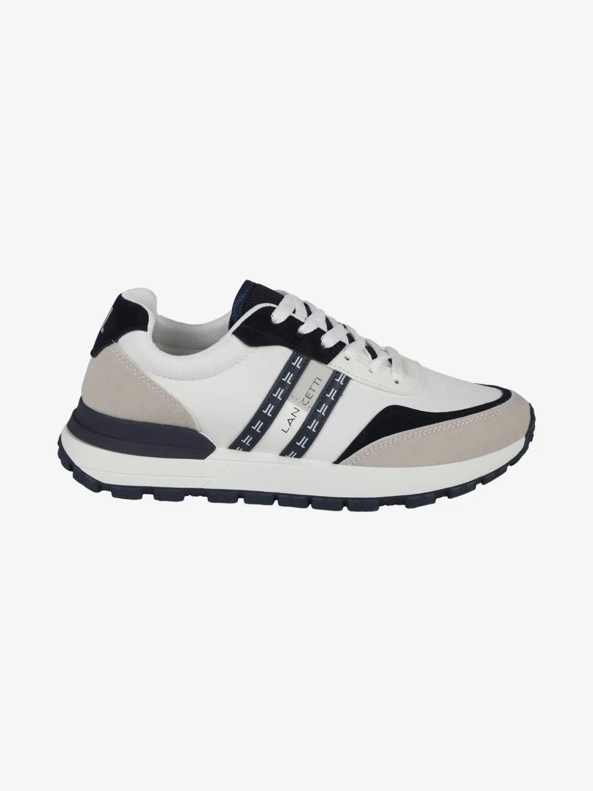 Lancetti Sneakers stringate da uomo bicolore