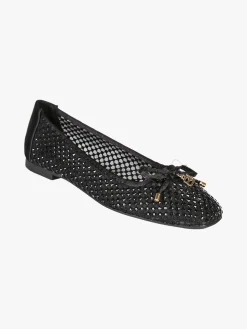 Laura Biagiotti Ballerine donna in tulle con strass - nero