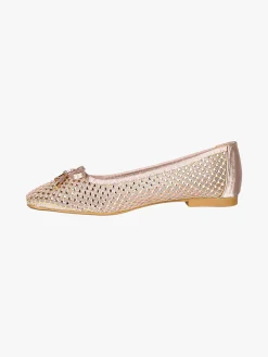 Laura Biagiotti Ballerine donna in tulle con strass - cipria