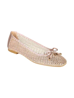Laura Biagiotti Ballerine donna in tulle con strass - cipria