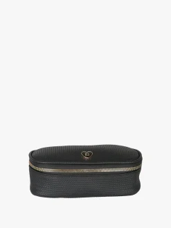 Laura Biagiotti Beauty case da donna in ecopelle con zip - nero