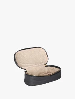 Laura Biagiotti Beauty case da donna in ecopelle con zip - nero
