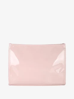 Laura Biagiotti Beauty case in vernice da donna con zip - cipria