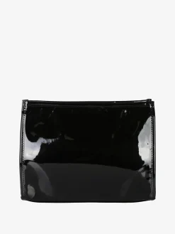 Laura Biagiotti Beauty case in vernice da donna con zip - nero
