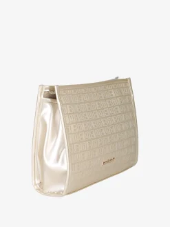 Laura Biagiotti Beauty case in vernice da donna con zip - platino