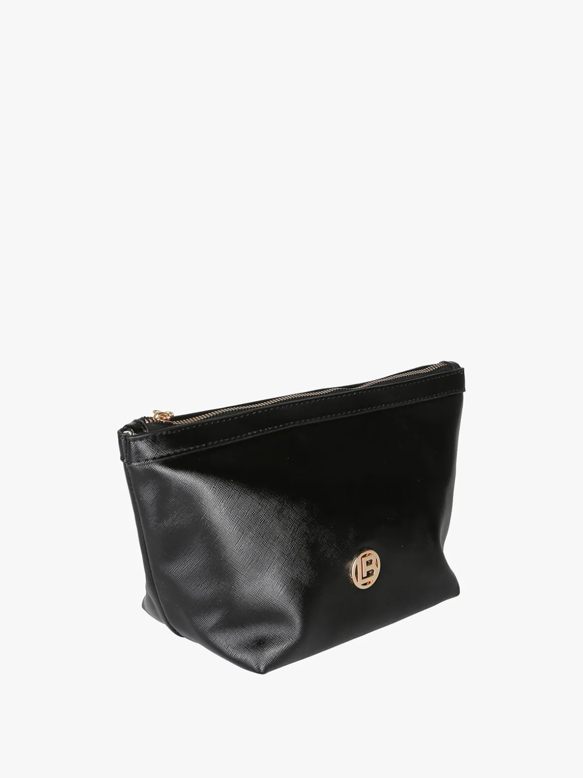 Laura Biagiotti Beauty case medio con logo - nero
