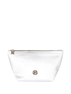 Laura Biagiotti Beauty case medio con logo - argento