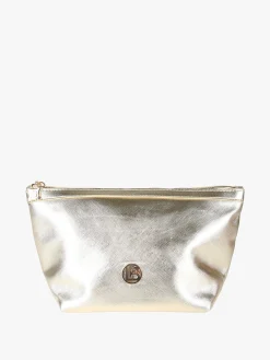 Laura Biagiotti Beauty case medio con logo - oro