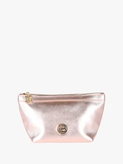 Laura Biagiotti Beauty case piccolo con logo - rosa
