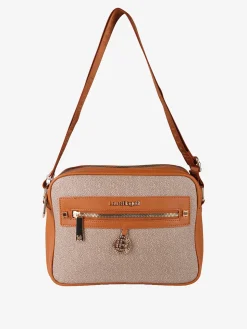 Laura Biagiotti Borsa a tracolla da donna con dettaglio di strass - cuoio