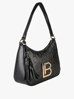 Laura Biagiotti Borsa donna a mezzaluna con nappine
