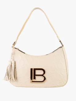 Laura Biagiotti Borsa donna a mezzaluna con nappine