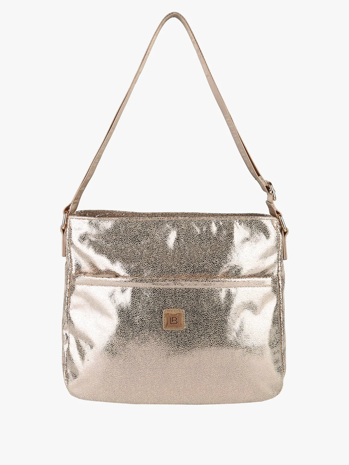 Laura Biagiotti Borsa donna a tracolla effetto laminato