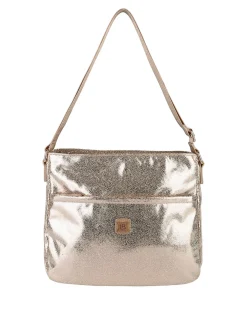Laura Biagiotti Borsa donna a tracolla effetto laminato
