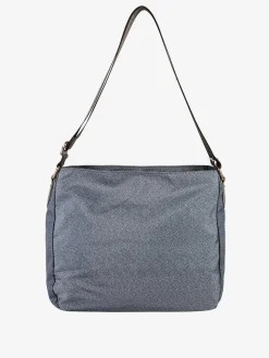 Laura Biagiotti Borsa donna grande a tracolla in nylon - grigio